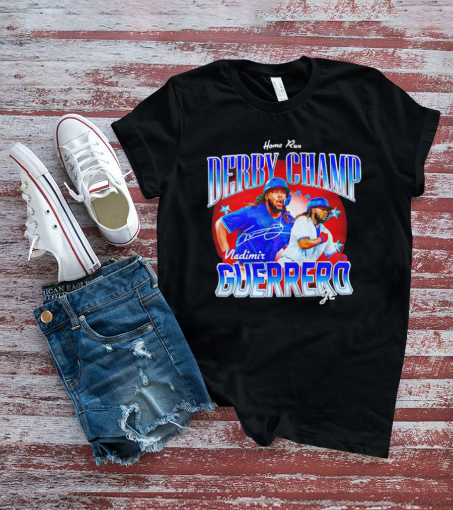 Home Run Derby Champ Vladimir Guerrero Jr Signature T-Shirt
