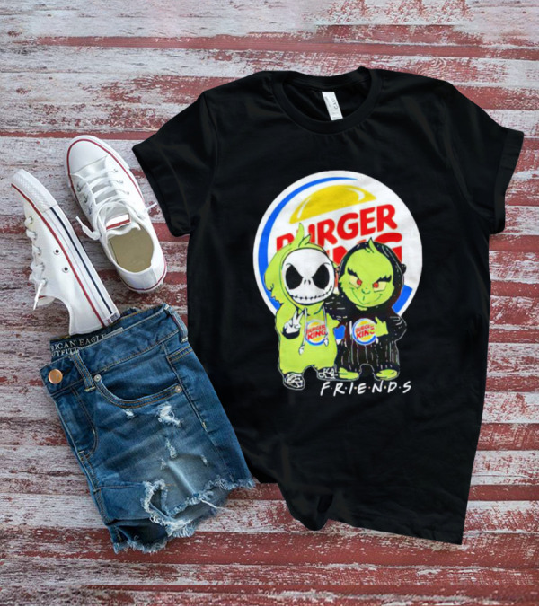 Burger King Friends Jack Skellington Grinch Collaboration T-Shirt