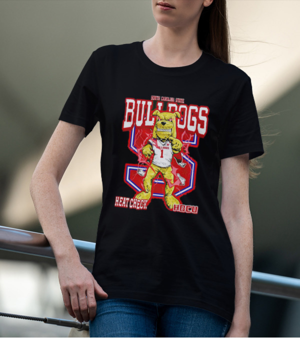 South Carolina State Bulldogs Heat Check HBCU Sports Mascot T-Shirt