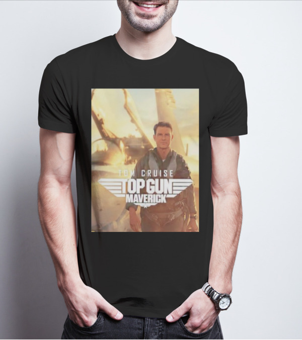 Tom Cruise Top Gun Maverick Pilot Iconic Movie Scene T-Shirt