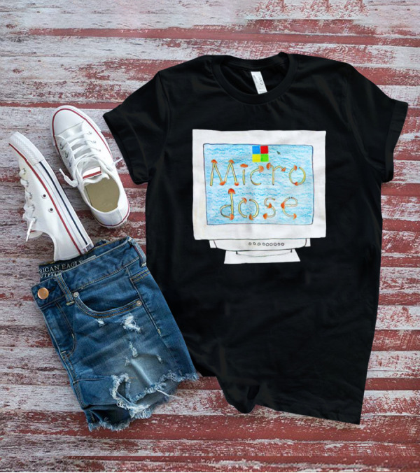 Dave Portnoy Microdose Retro Computer Monitor T-Shirt
