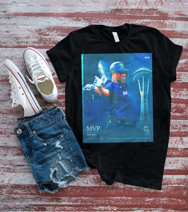 Elías Díaz MVP Colorado Rockies Seattle Skyline T-Shirt