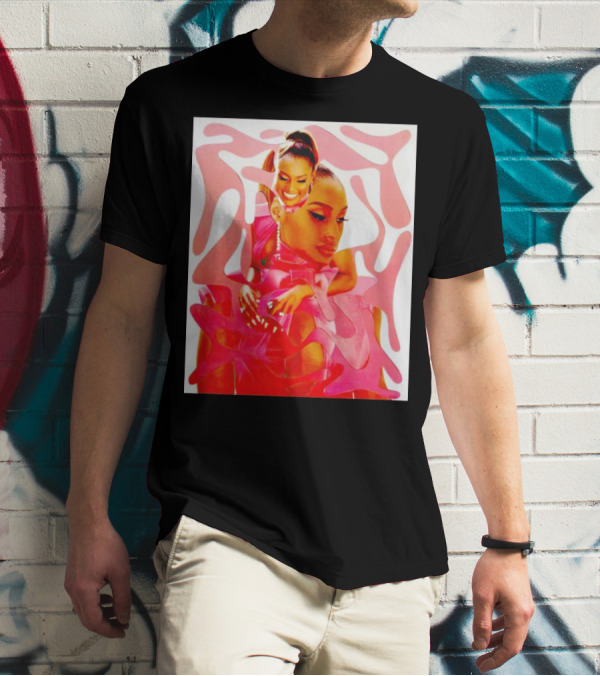 Issa Rae Barbie In Pink Abstract T-Shirt