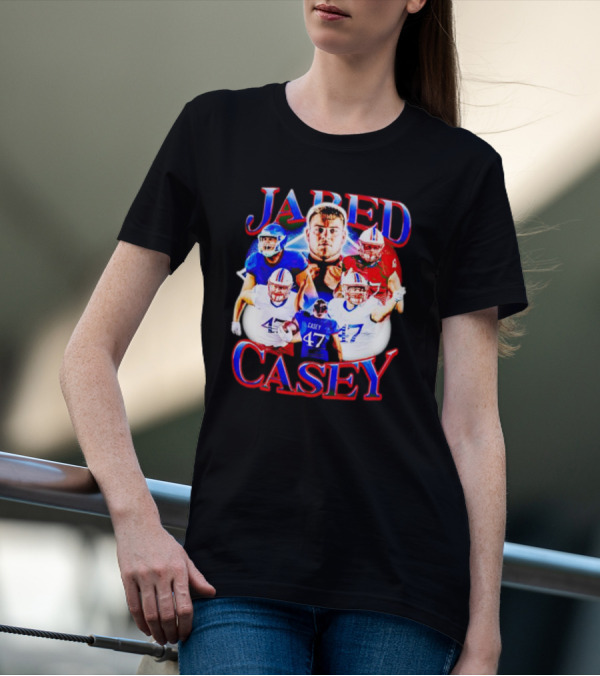 Jared Casey Football Collage 47 Jersey T-Shirt