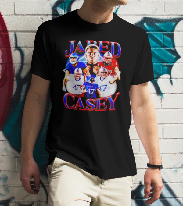 Jared Casey Football Collage 47 Jersey T-Shirt