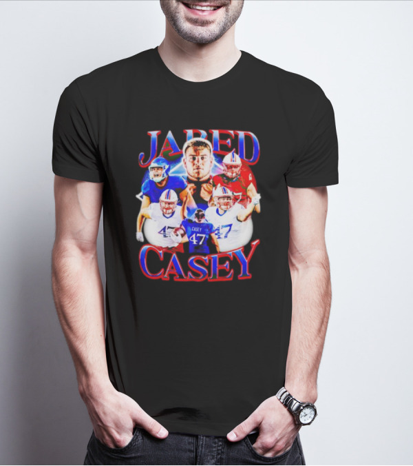 Jared Casey Football Collage 47 Jersey T-Shirt