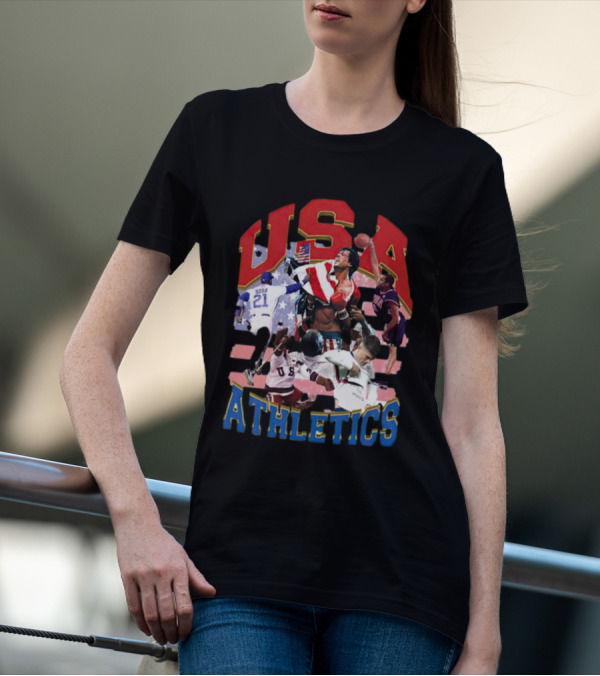 USA Athletics Sports Team Players Iconic Moments T-Shirt