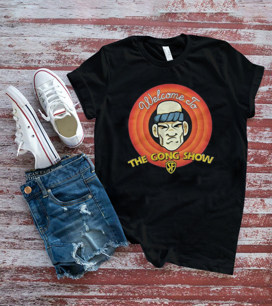 Welcome To The Gong Show SF Logo Cartoon Character T-Shirt
