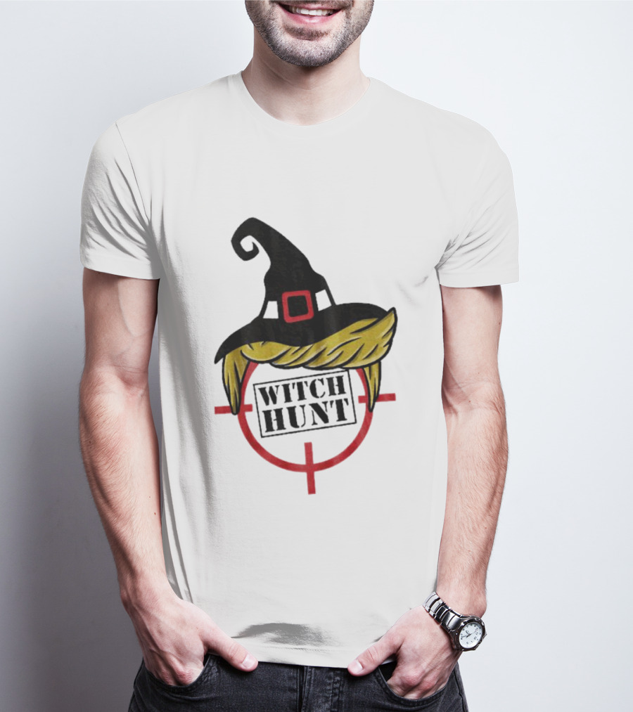 Witch Hunt Crosshairs Hat And Hair On Target T-Shirt