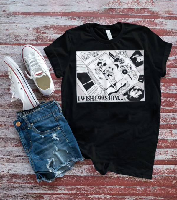 I Wish I Was Him Bedroom Anime Manga Scene T-Shirt