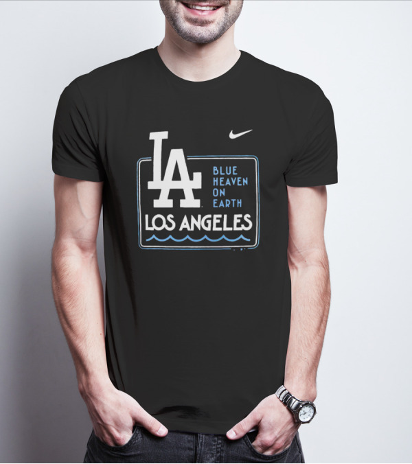 Los Angeles Dodgers Blue Heaven On Earth T-Shirt