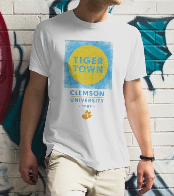 Tiger Town Clemson University 1889 Paw Prints T-Shirt