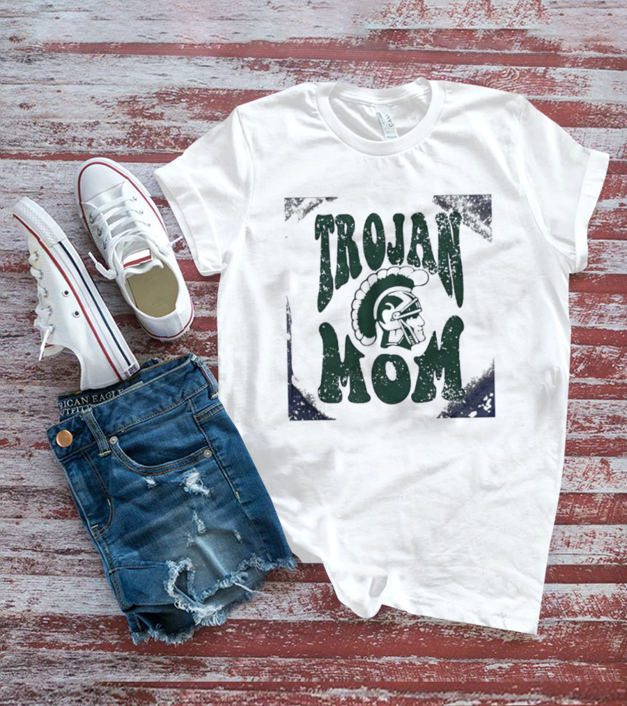 Trojan Mom Sports Team Fan Gear T-Shirt