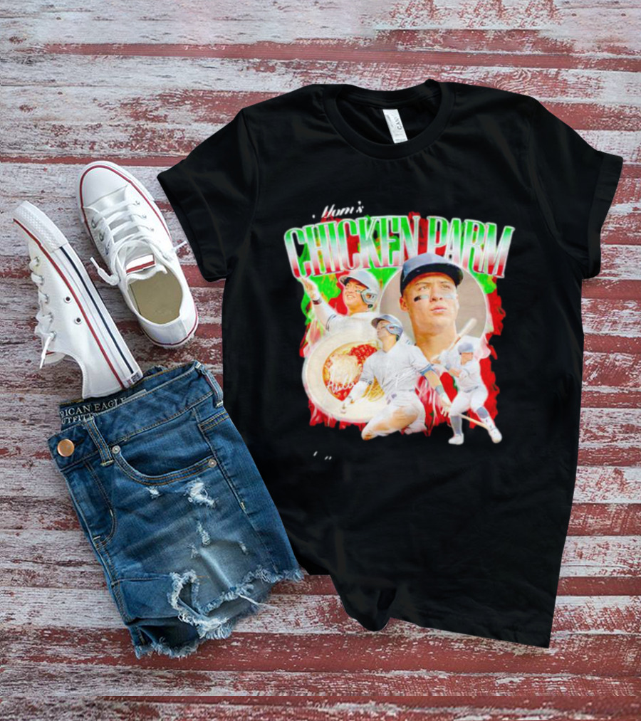 Anthony Volpe Mom's Chicken Parm Baseball Revival T-Shirt