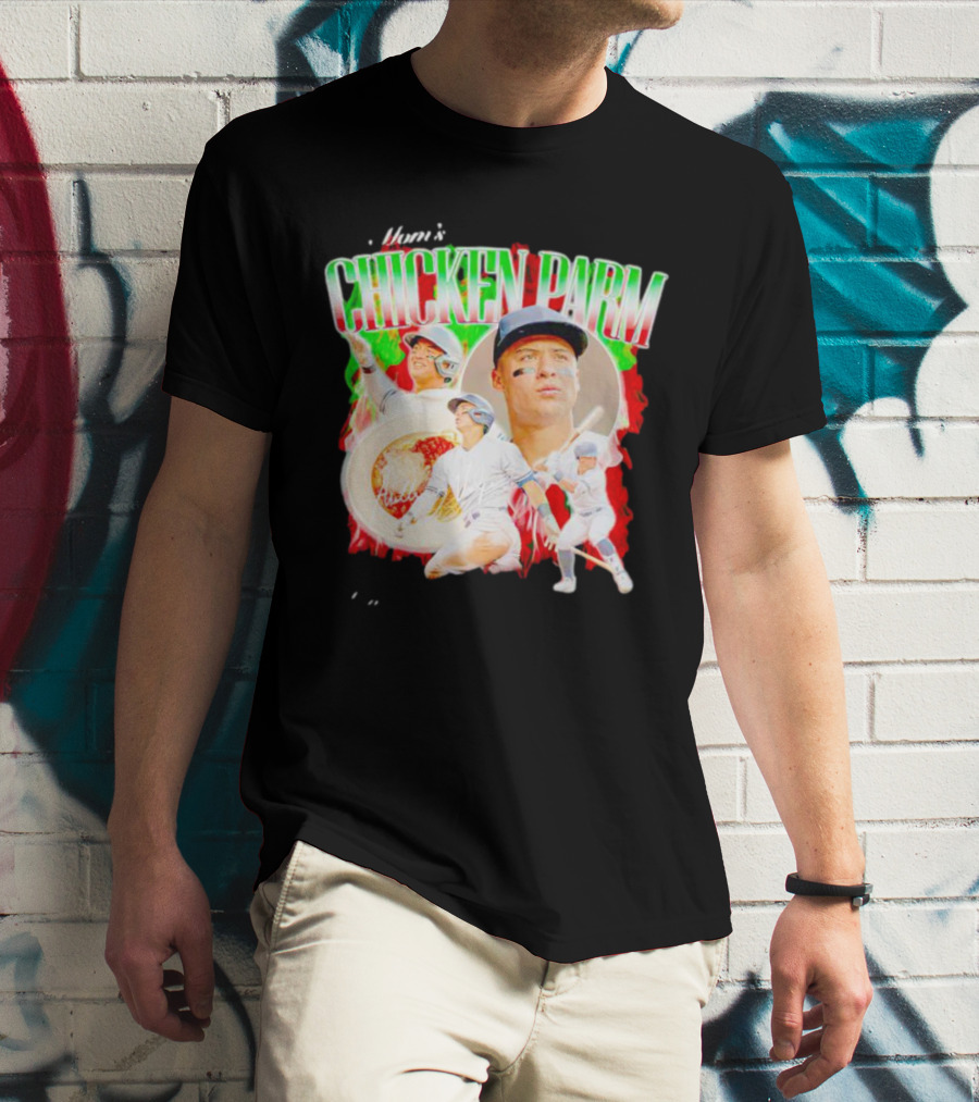 Anthony Volpe Mom's Chicken Parm Baseball Revival T-Shirt