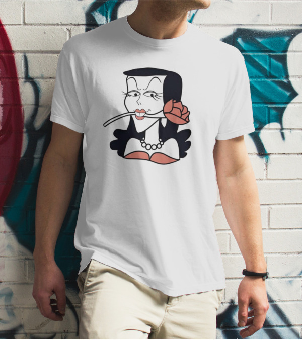 Natasha Fatale With Rose Iconic T-Shirt