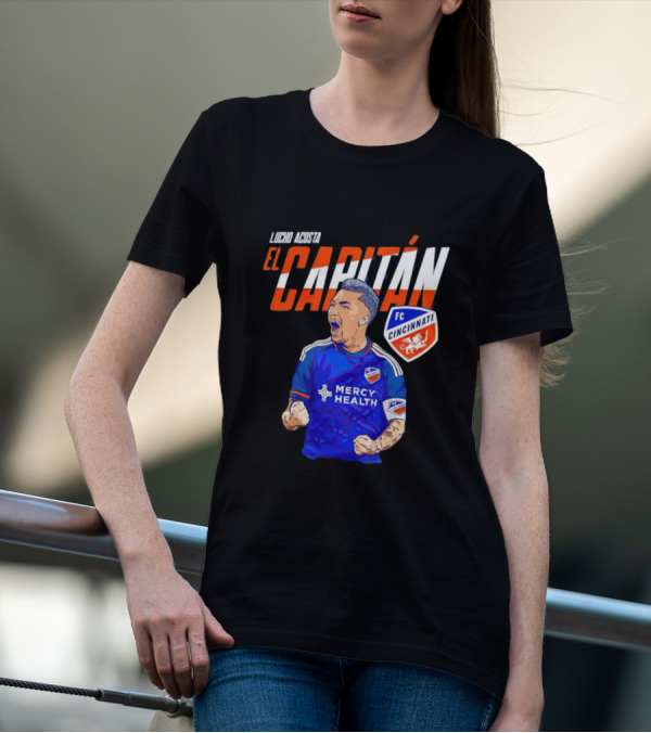 Lucho Acosta El Capitán FC Cincinnati Soccer Star T-Shirt