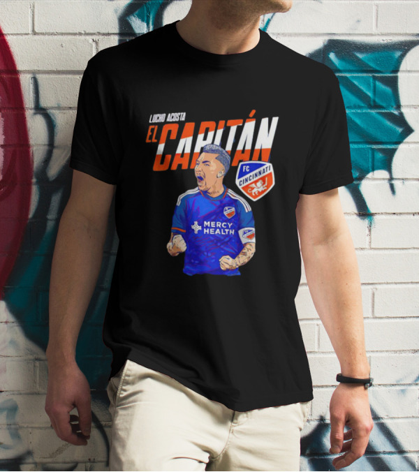Lucho Acosta El Capitán FC Cincinnati Soccer Star T-Shirt