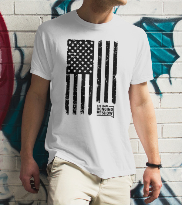 The Dan Bongino Show Distressed American Flag T-Shirt