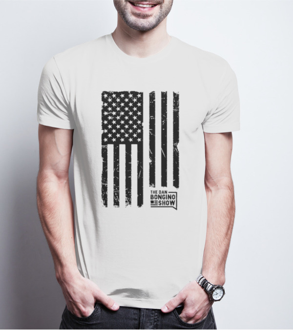 The Dan Bongino Show Distressed American Flag T-Shirt