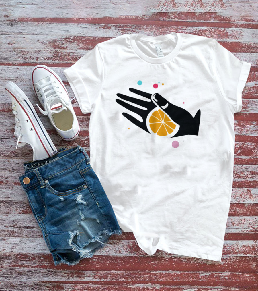 Tequila With Lemon Boom Boom Hand And Citrus Slice Burst T-Shirt