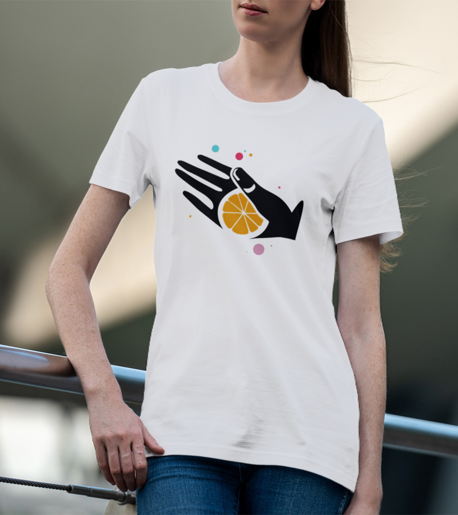 Tequila With Lemon Boom Boom Hand And Citrus Slice Burst T-Shirt