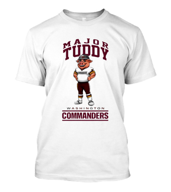 Washington Commanders Major Tuddy Pig Mascot T-Shirt