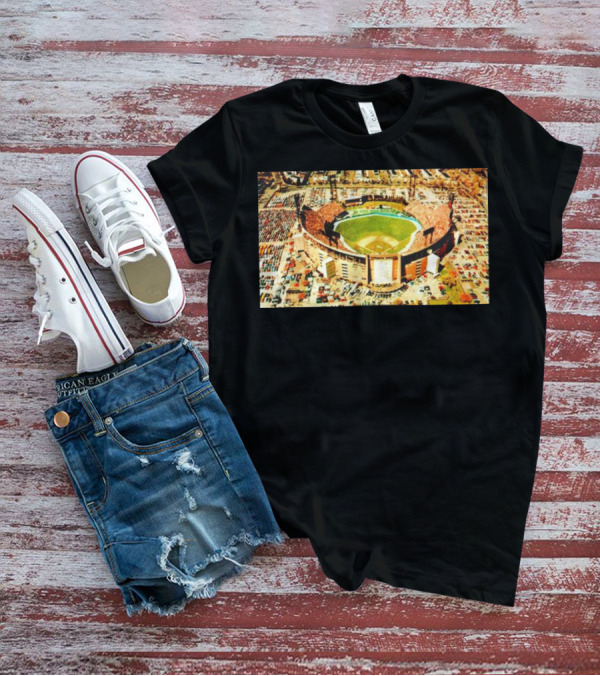 Baltimore Orioles Memorial Stadium Aerial View T-Shirt