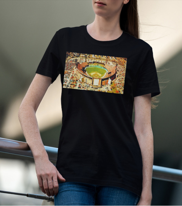 Baltimore Orioles Memorial Stadium Aerial View T-Shirt