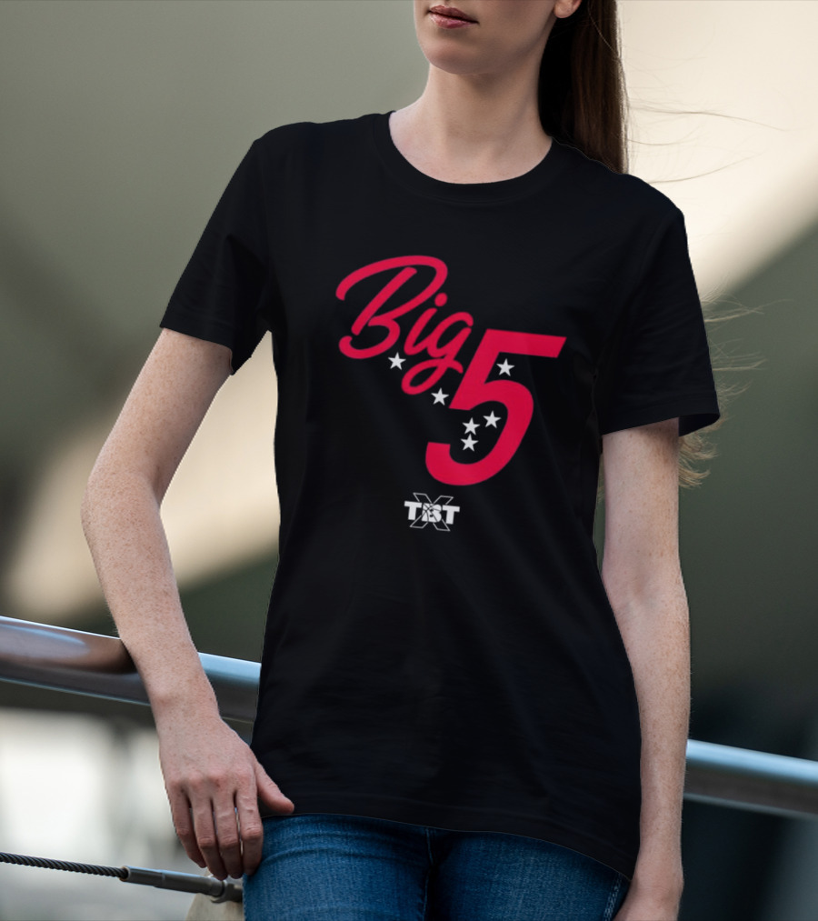 Big 5 Stars TBT Basketball Collaboration T-Shirt