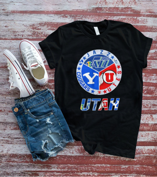 Jazz BYU Utes Utah Cougars T-Shirt