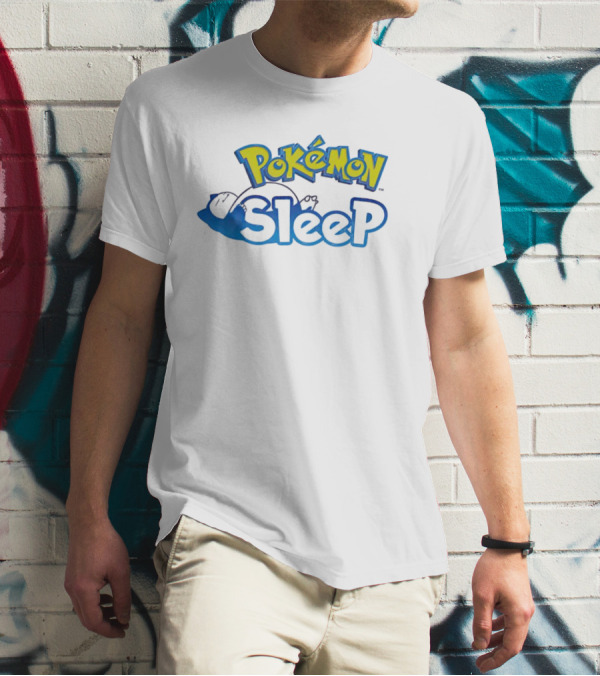 Pokémon Snorlax Sleep Logo Cartoon T-Shirt