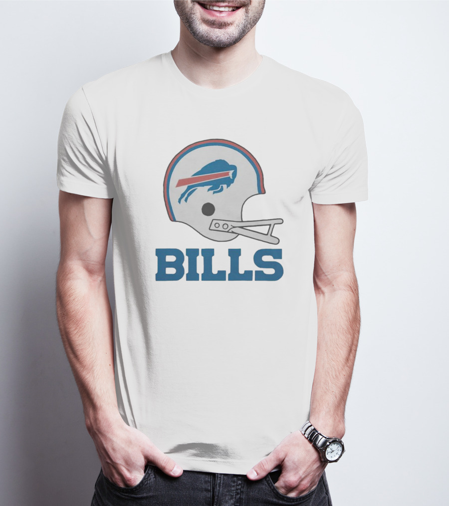 Buffalo Bills Helmet With Team Name Bills T-Shirt