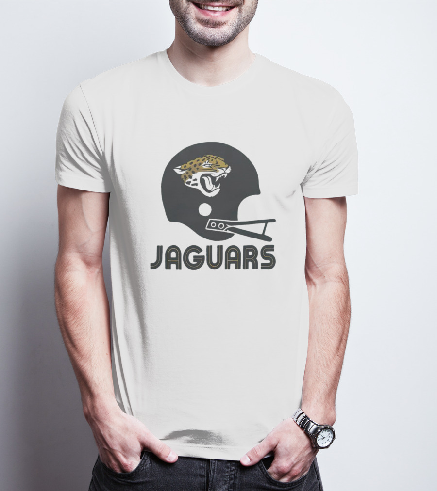 Jaguars Helmet With Jaguar Head T-Shirt