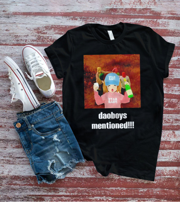 Daoboys Mentioned Star Baby Anime Style Party Scene T-Shirt