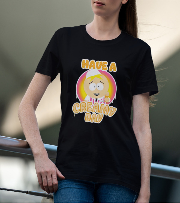 Have A Creamy Day DikinBaus Hot Dogs Ice Cream Cone T-Shirt