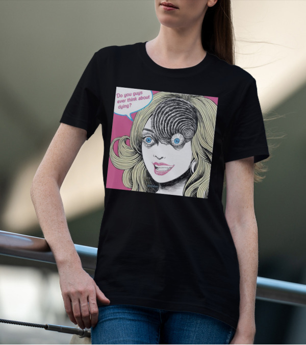 Junji Ito Barbie Do You Guys Ever Think About Dying Manga Horror Mashup T-Shirt