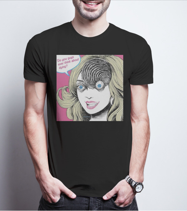 Junji Ito Barbie Do You Guys Ever Think About Dying Manga Horror Mashup T-Shirt