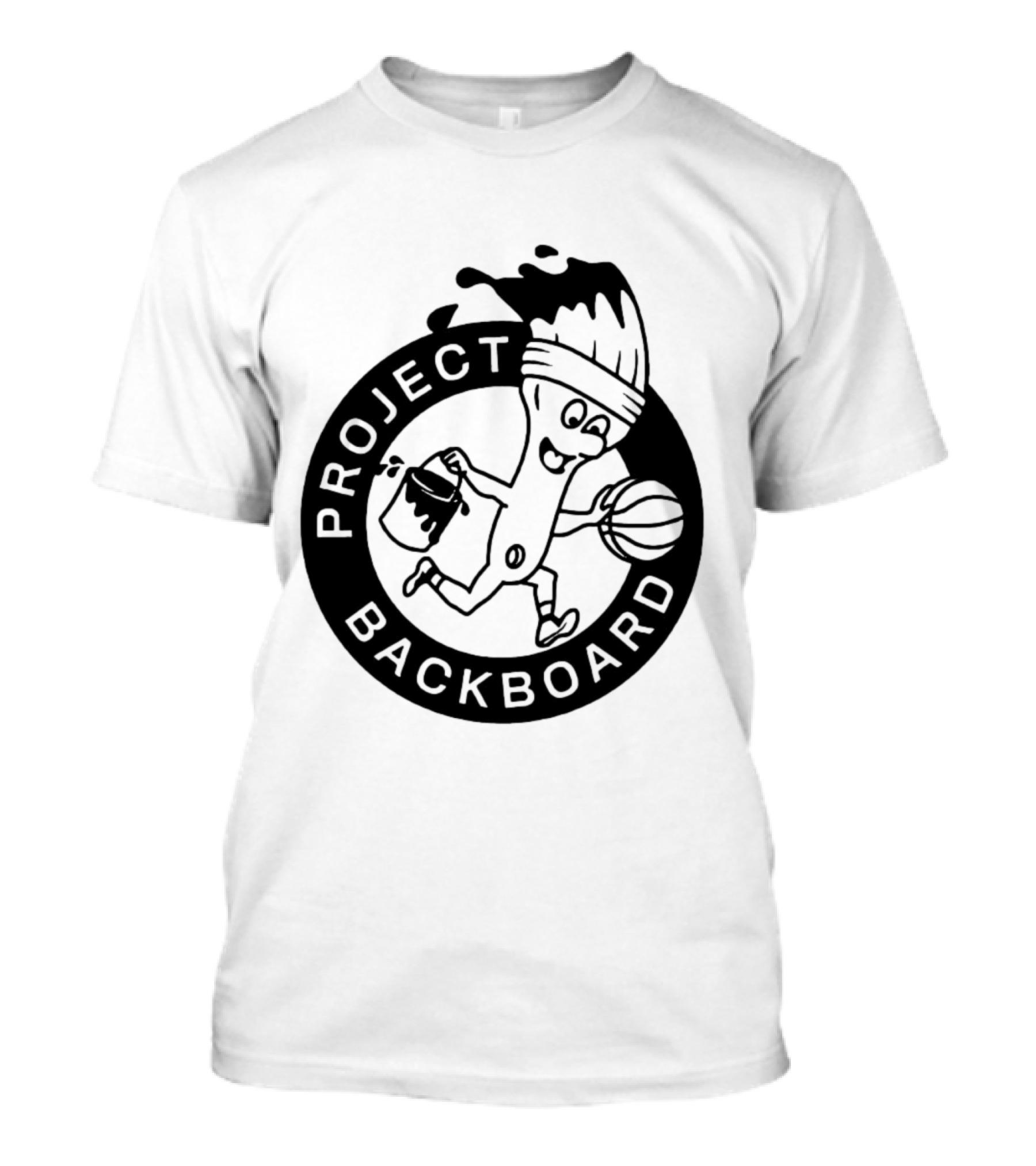 Project Backboard Paint Brush Basketball T-Shirt