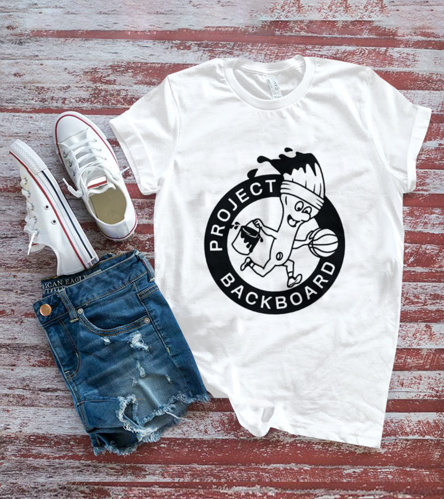 Project Backboard Paint Brush Basketball T-Shirt