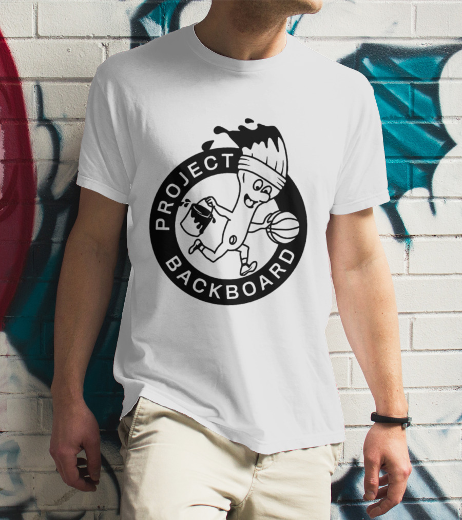 Project Backboard Paint Brush Basketball T-Shirt