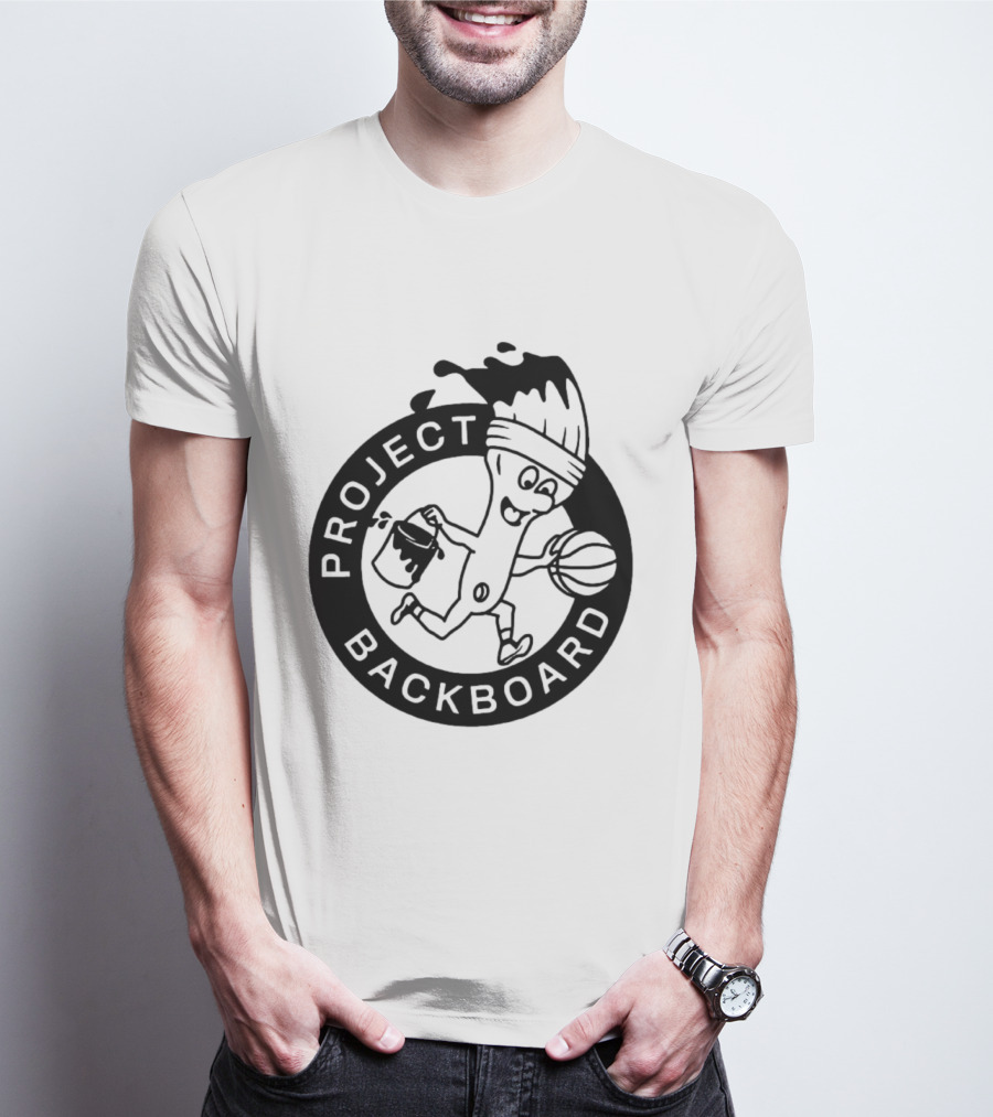 Project Backboard Paint Brush Basketball T-Shirt