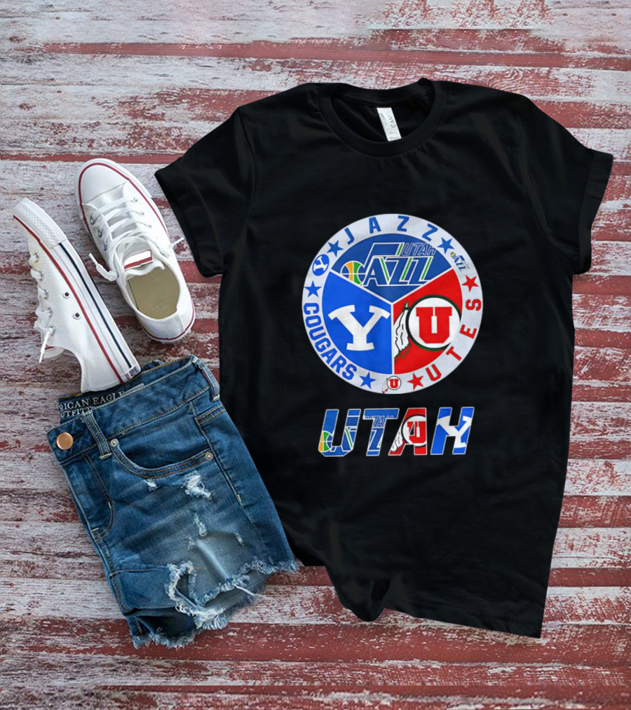 Jazz Cougars Utes Utah Sports Team T-Shirt