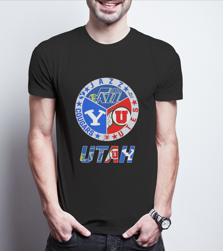 Jazz Cougars Utes Utah Sports Team T-Shirt