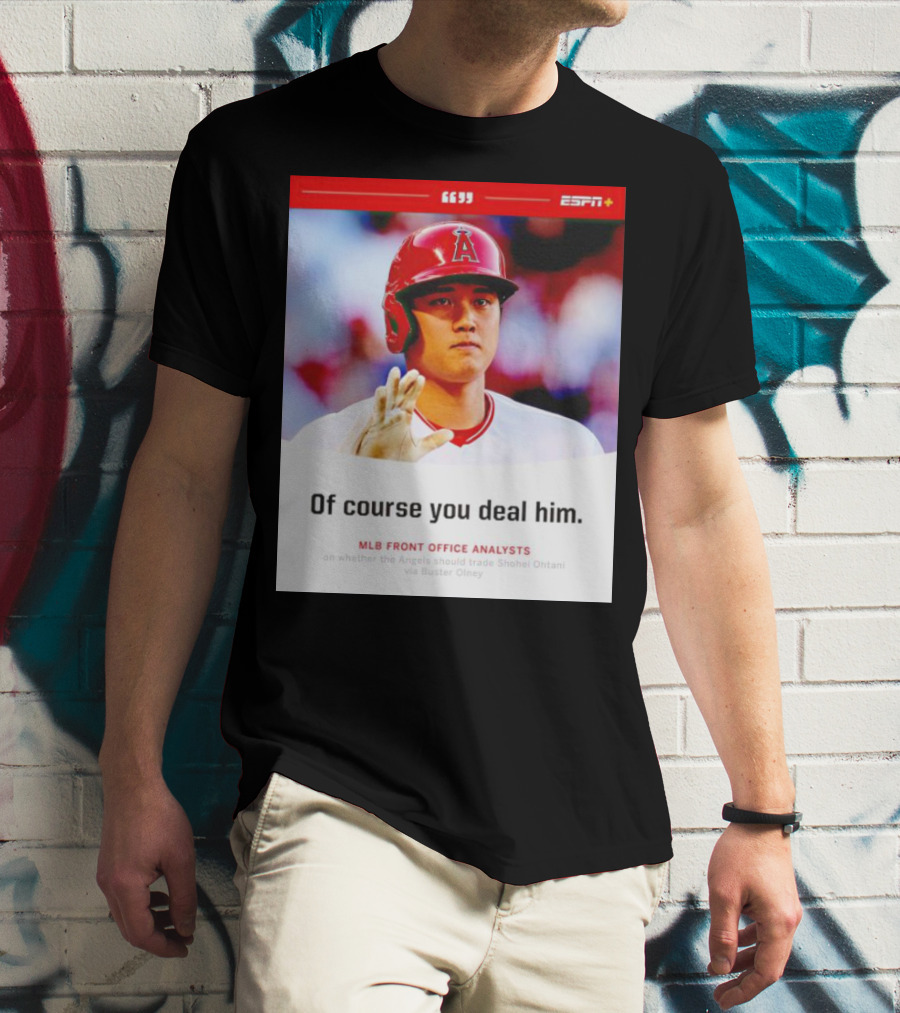 ESPN+ Shohei Ohtani MLB Front Office Analysts Trade Discussion T-Shirt
