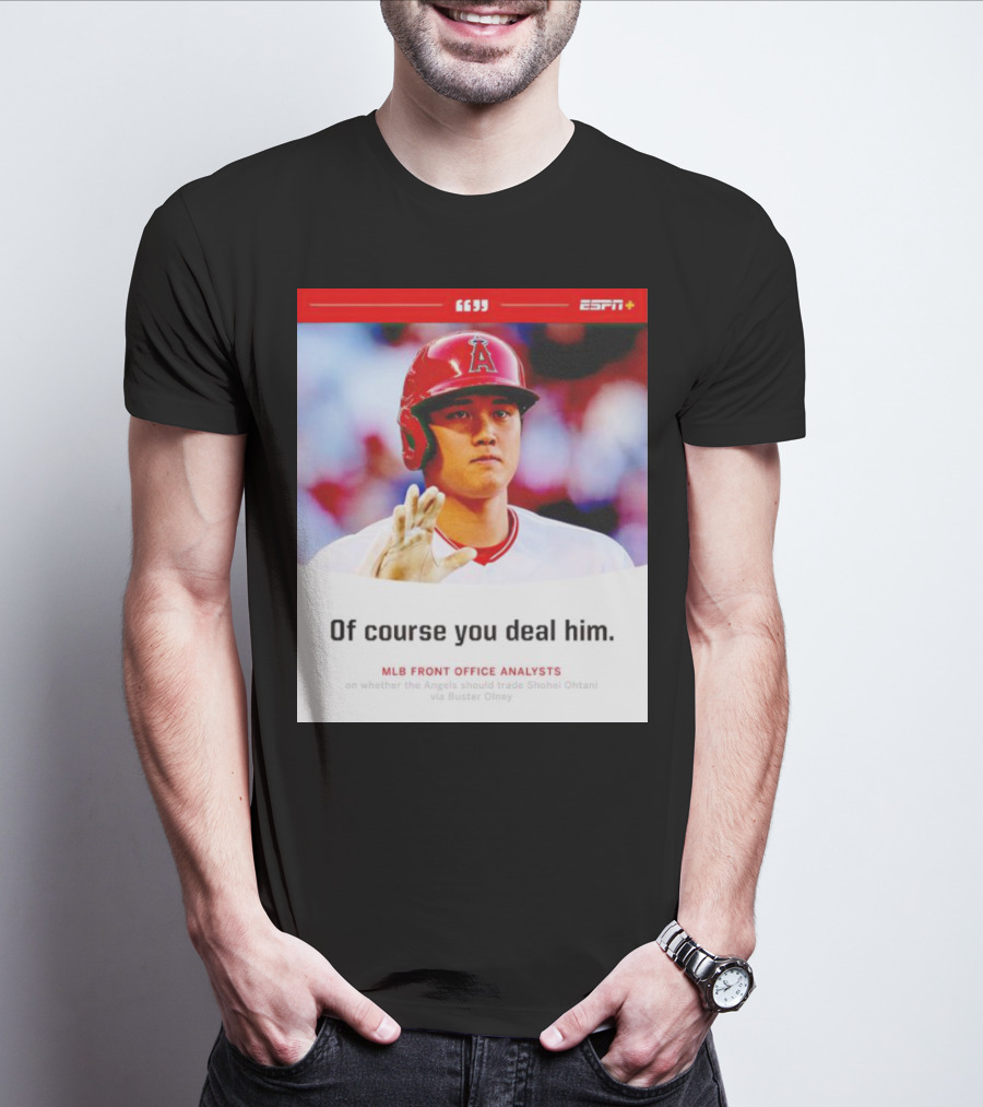 ESPN+ Shohei Ohtani MLB Front Office Analysts Trade Discussion T-Shirt
