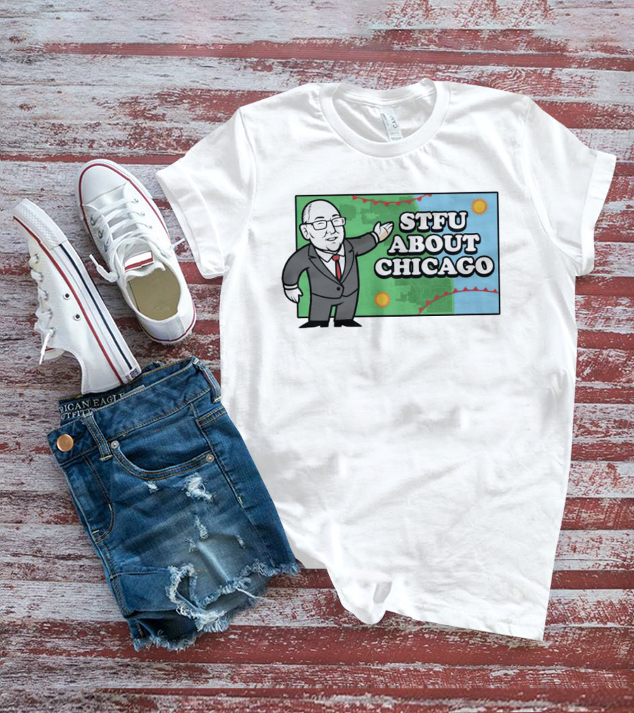 STFU About Chicago Weather Map Presenter T-Shirt