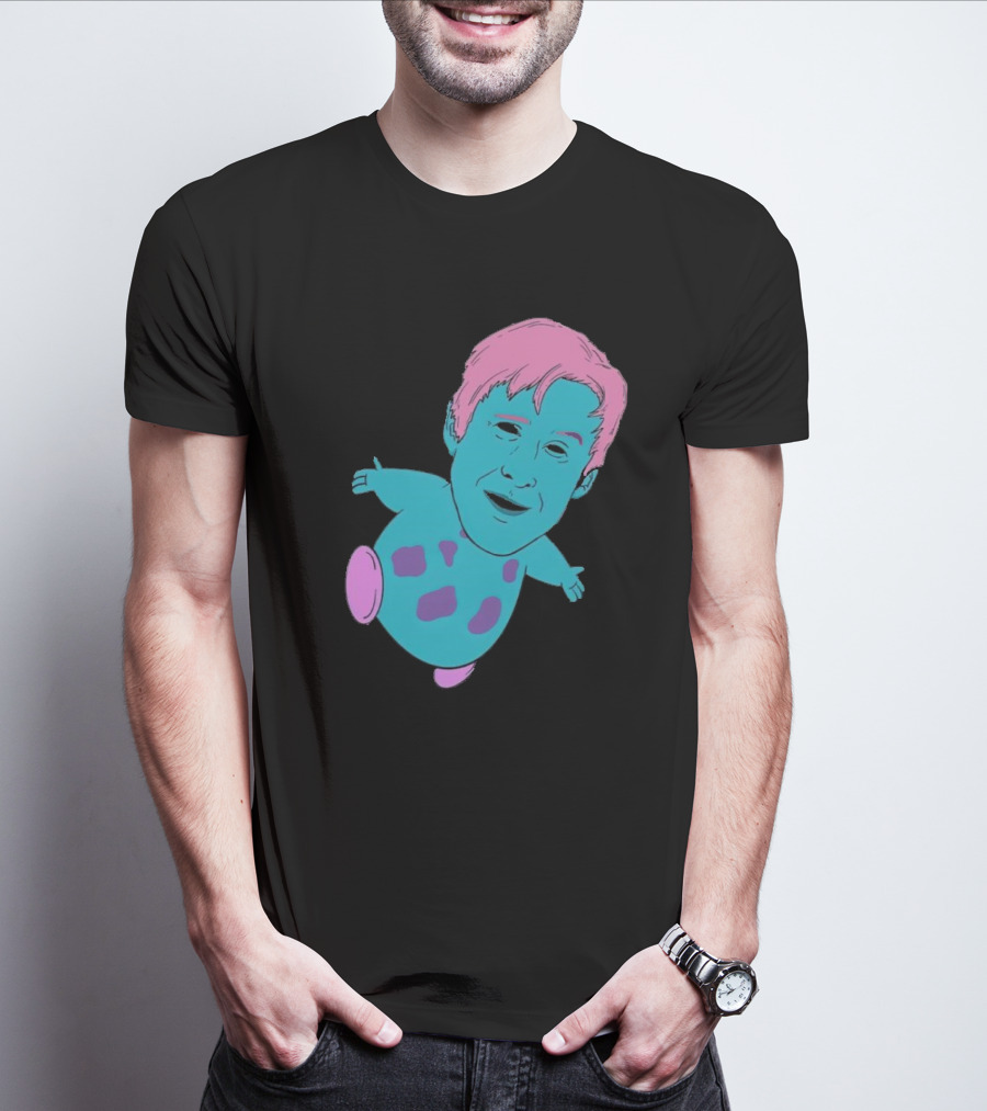 Ryan X Bibble Pink And Blue Character Fusion T-Shirt