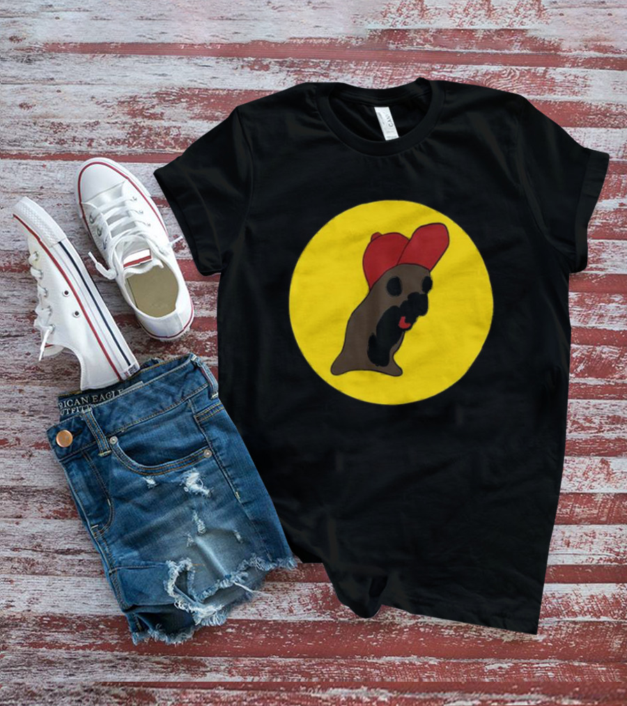 Baby Genius Buc-Ee’s Logo Parody With Cartoon Beaver In Red Cap T-Shirt