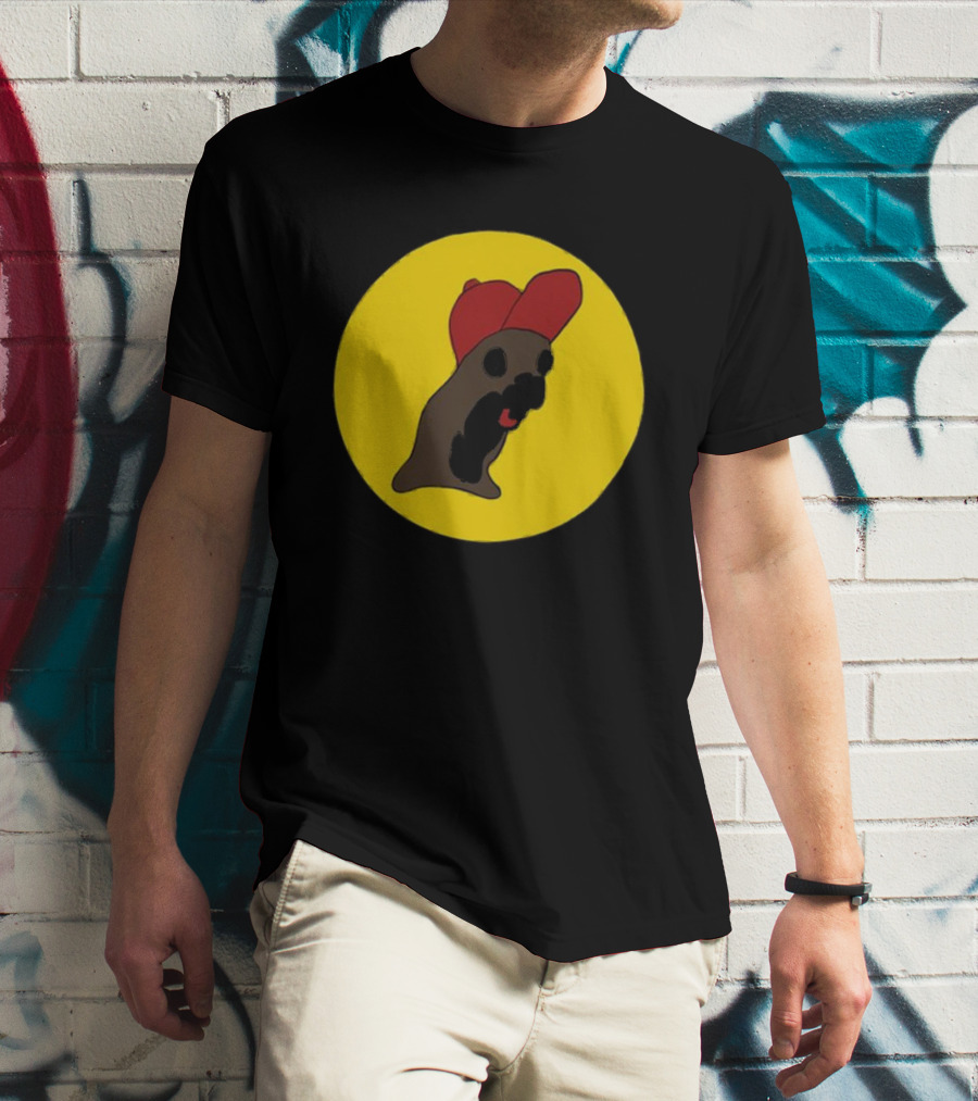 Baby Genius Buc-Ee’s Logo Parody With Cartoon Beaver In Red Cap T-Shirt